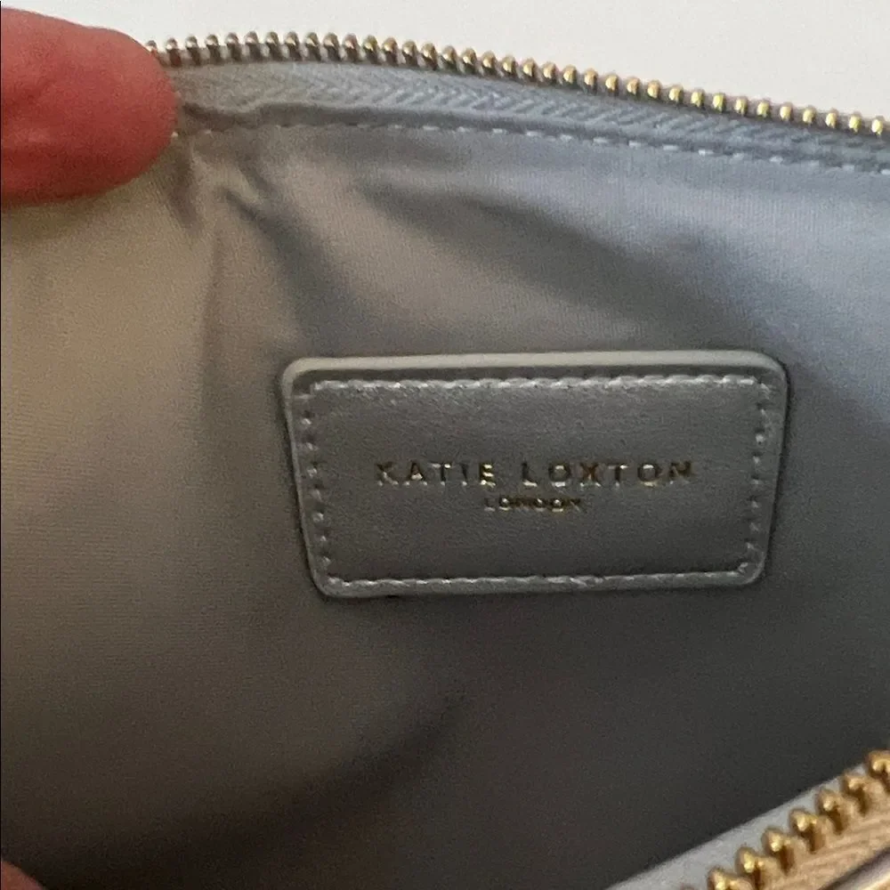 Katie Loxton Silver Perfect Pouch - Fabulous Friend- NWT